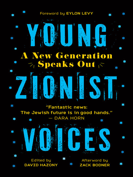 Title details for Young Zionist Voices by David Hazony - Wait list
